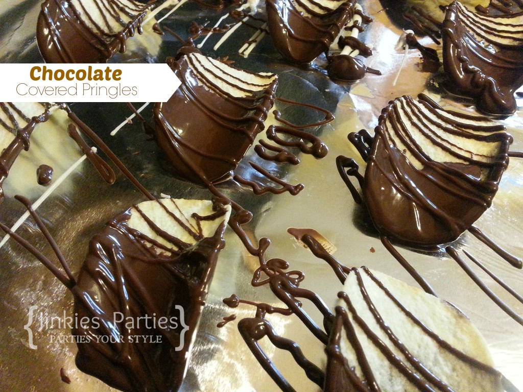 Chocolate Dipped Pringles | Jinkies Parties